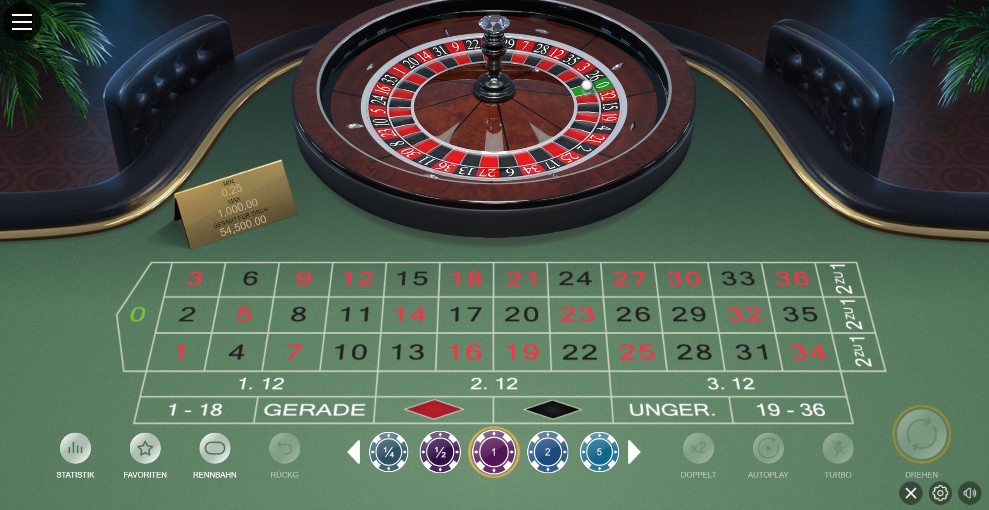 European Roulette im CasinoRex