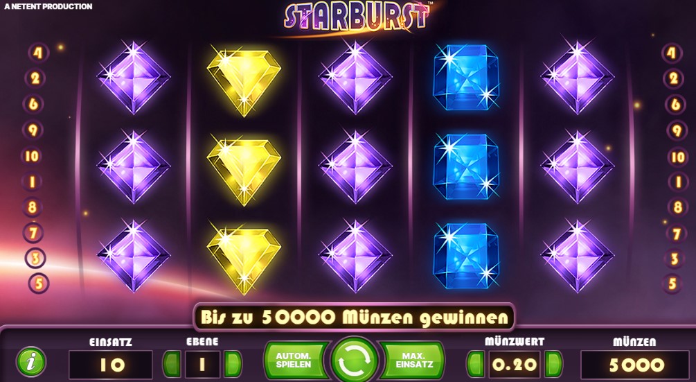 Starburst im Casino Rex