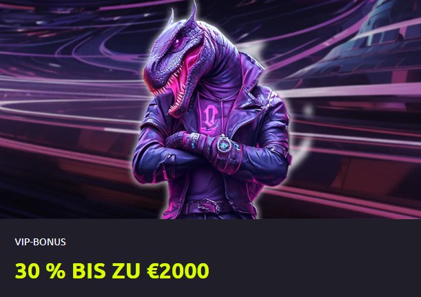 CasinoRex VIP Bonus 30 Prozent bis 2000 Euro Premium Angebot